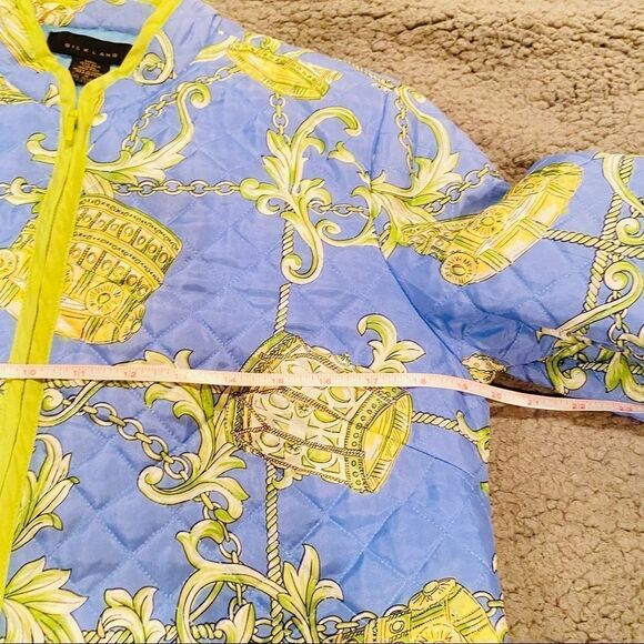 Silkland 100% Silk Quilted Puffer  Zip Up Jacket Size Medium - Picture 7 of 9